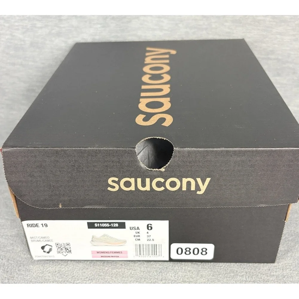 Saucony Ride 15 Running Sneakers Womens 6 M Green Pink Mist Cameo Comfort - Picture 9 of 13